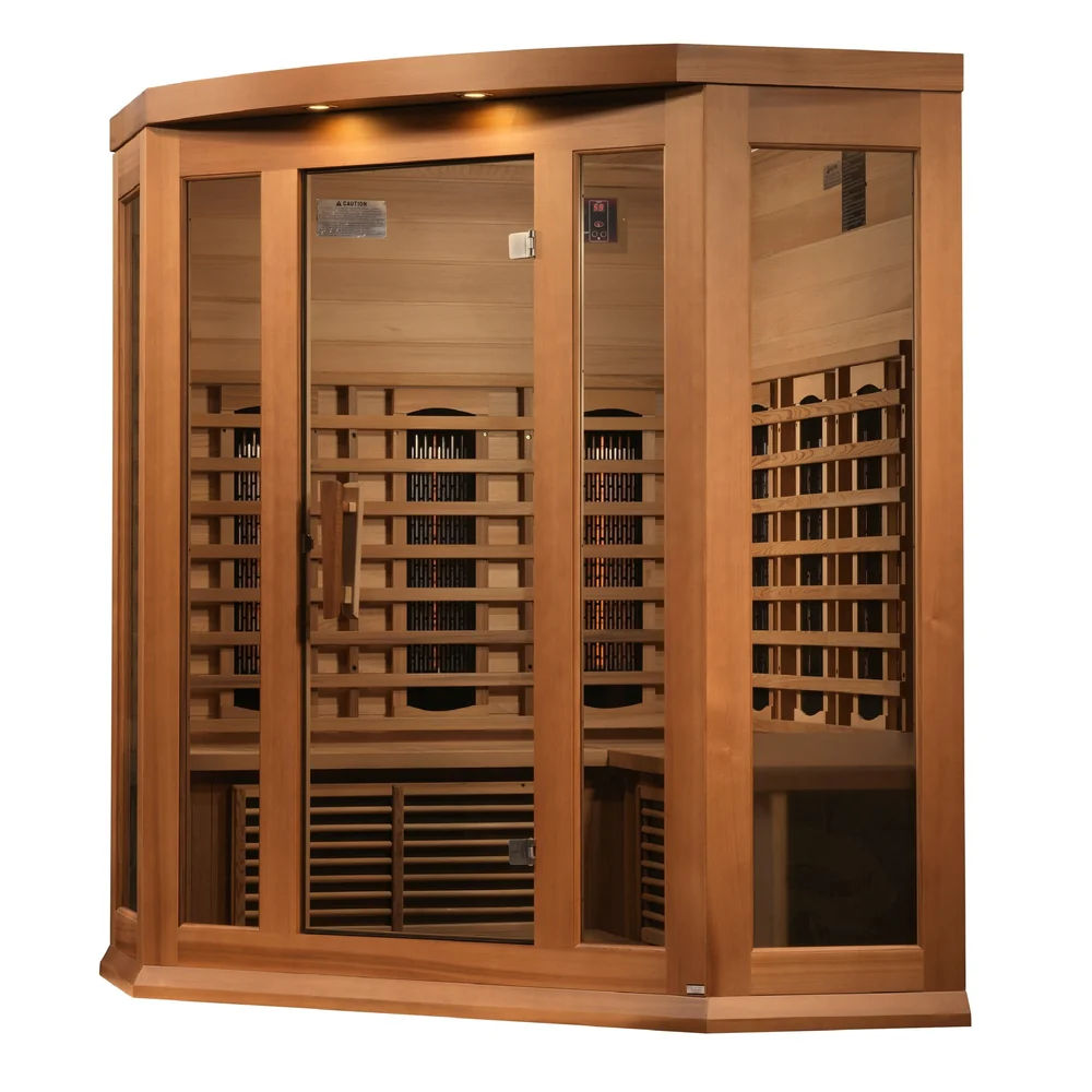 Maxxus 3-Person Corner Full Spectrum Near Zero EMF FAR Infrared Sauna Maxxus 3-Person Corner Full Spectrum Near Zero EMF FAR Infrared Sauna - Image 4