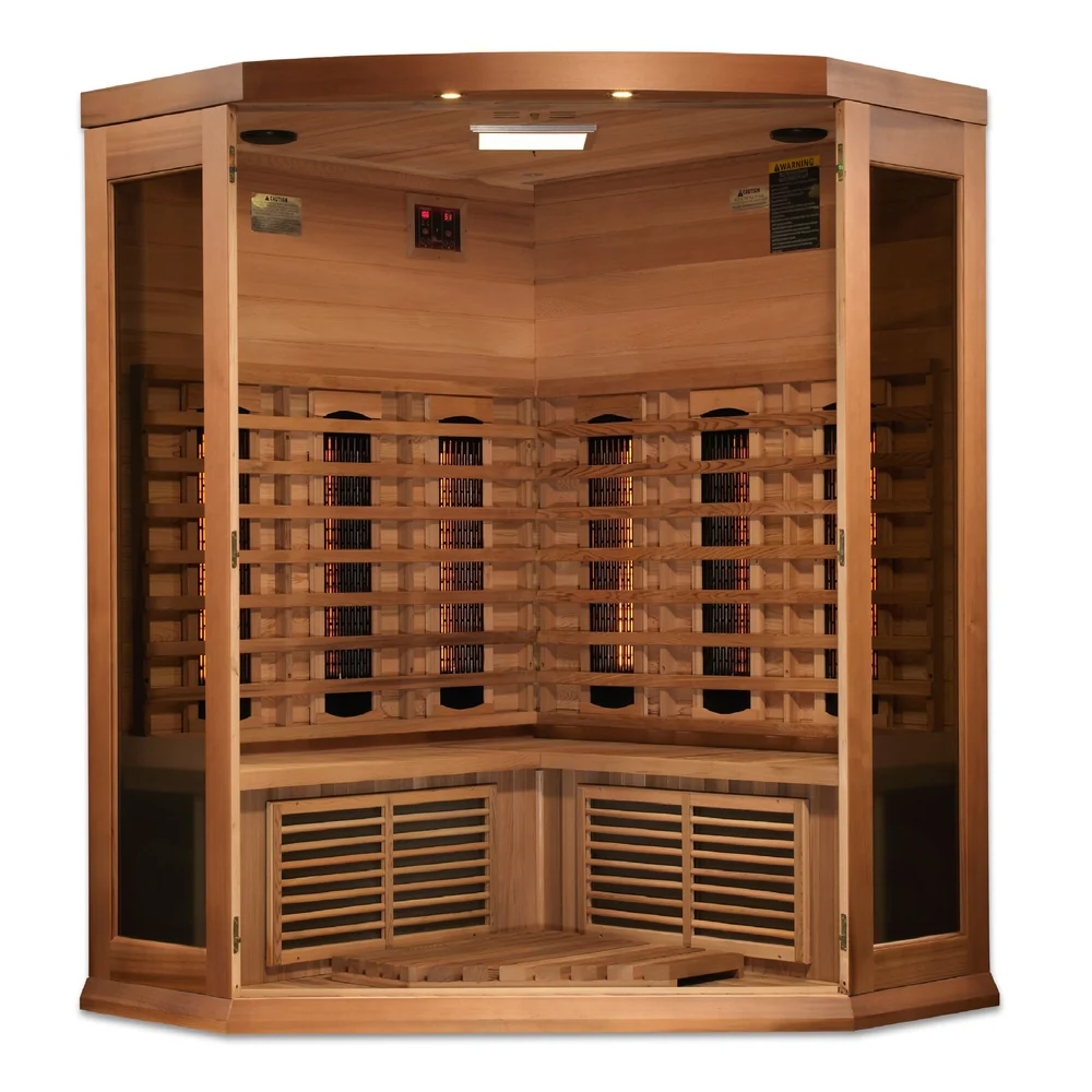 Maxxus 3-Person Corner Full Spectrum Near Zero EMF FAR Infrared Sauna Maxxus 3-Person Corner Full Spectrum Near Zero EMF FAR Infrared Sauna - Image 3