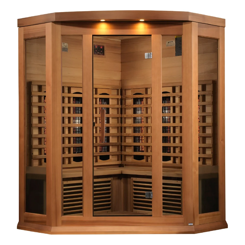 Maxxus 3-Person Corner Full Spectrum Near Zero EMF FAR Infrared Sauna Maxxus 3-Person Corner Full Spectrum Near Zero EMF FAR Infrared Sauna - Image 5