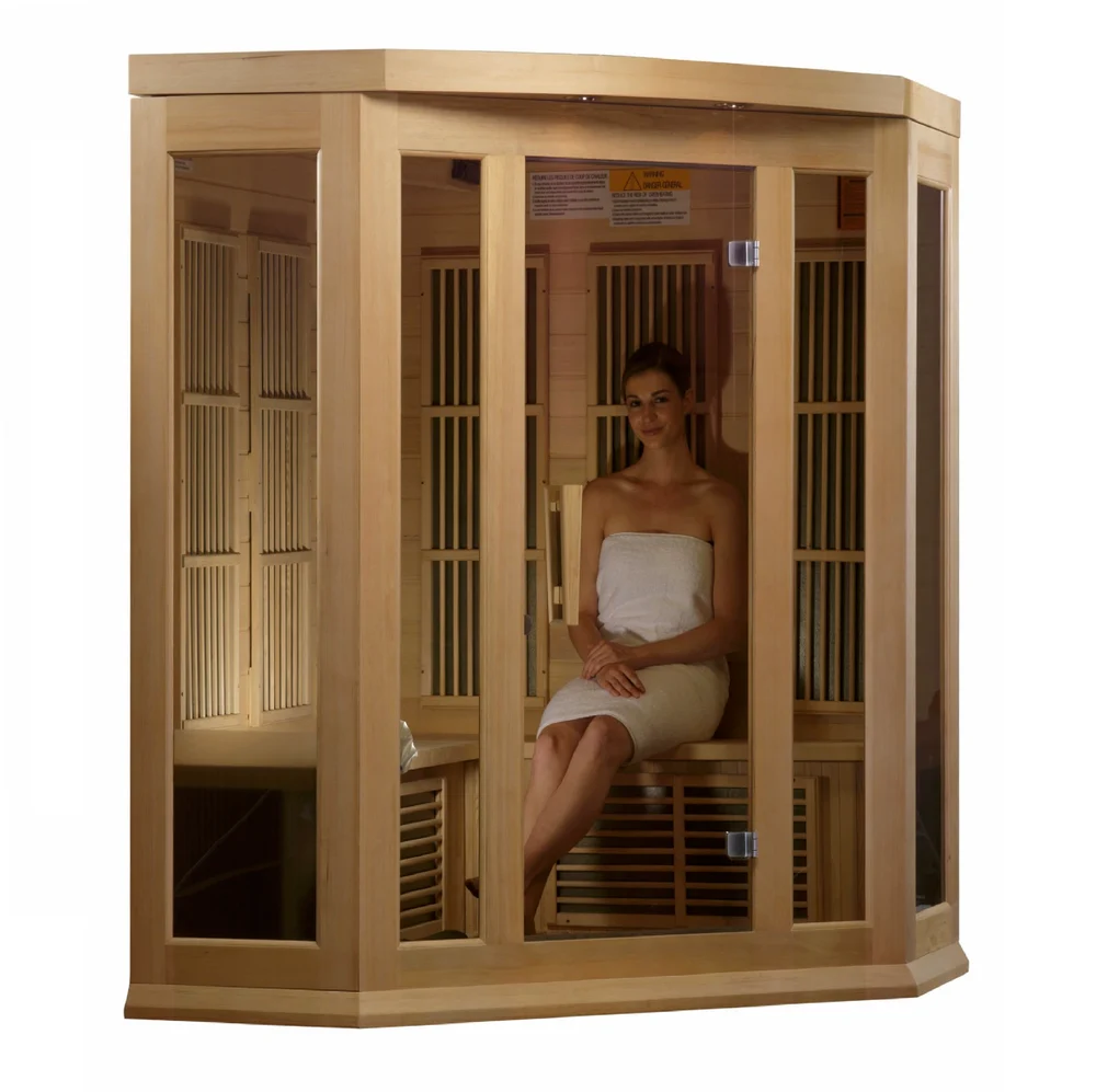 Maxxus 3-Person Low EMF FAR Infrared Sauna Canadian Hemlock Maxxus 3-Person Low EMF FAR Infrared Sauna Canadian Hemlock - Image 4