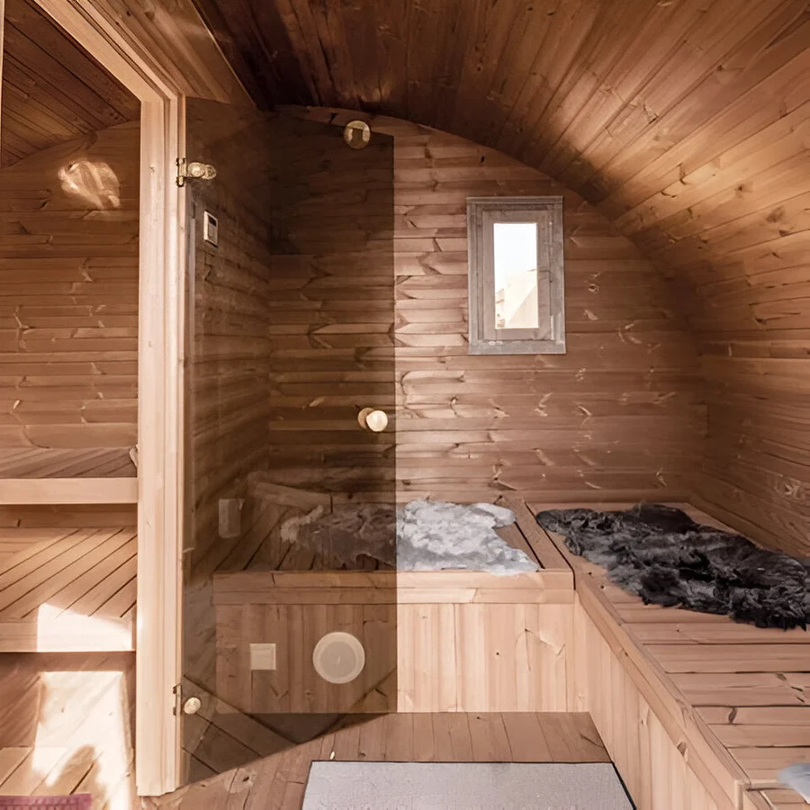 SaunaLife Model G11 8 Person Garden Series Outdoor Sauna SaunaLife Model G11 8 Person Garden Series Outdoor Sauna - Image 2