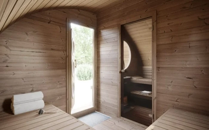 SaunaLife Model G11 8 Person Garden Series Outdoor Sauna SaunaLife Model G11 8 Person Garden Series Outdoor Sauna - Image 3