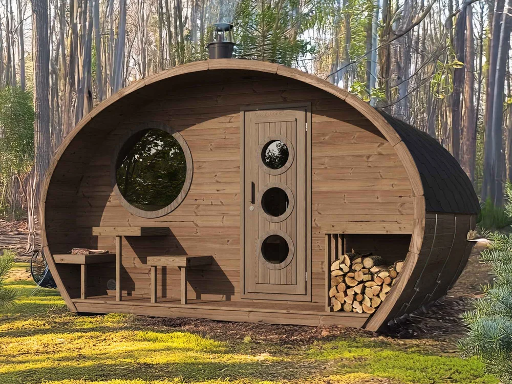 SaunaLife Model G11 8 Person Garden Series Outdoor Sauna SaunaLife Model G11 8 Person Garden Series Outdoor Sauna - Image 4