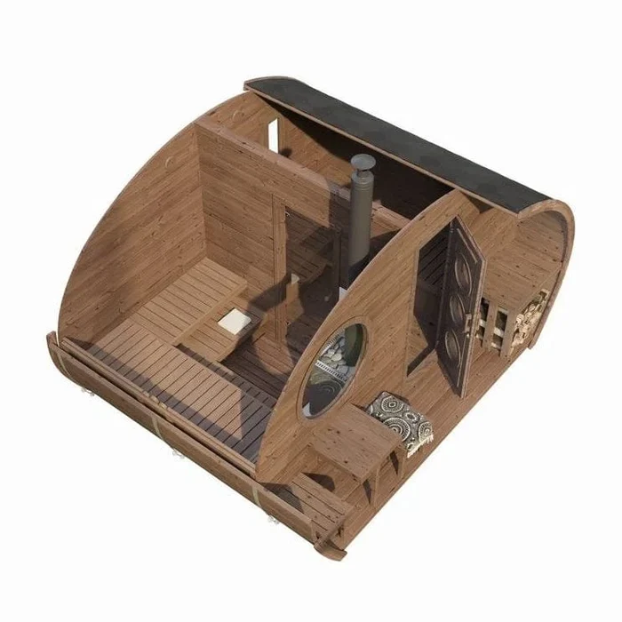 SaunaLife Model G11 8 Person Garden Series Outdoor Sauna SaunaLife Model G11 8 Person Garden Series Outdoor Sauna - Image 16