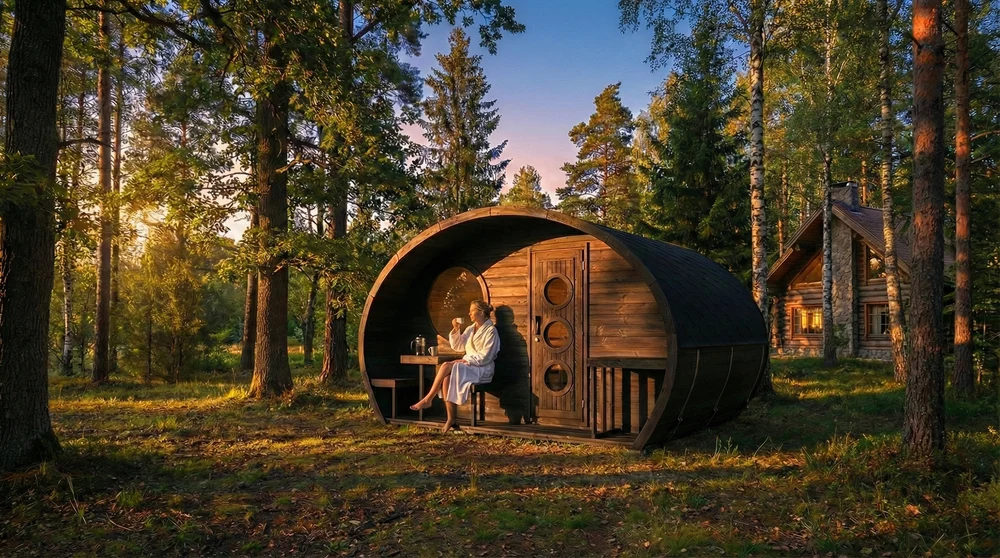 SaunaLife Model G11 8 Person Garden Series Outdoor Sauna SaunaLife Model G11 8 Person Garden Series Outdoor Sauna - Image 18