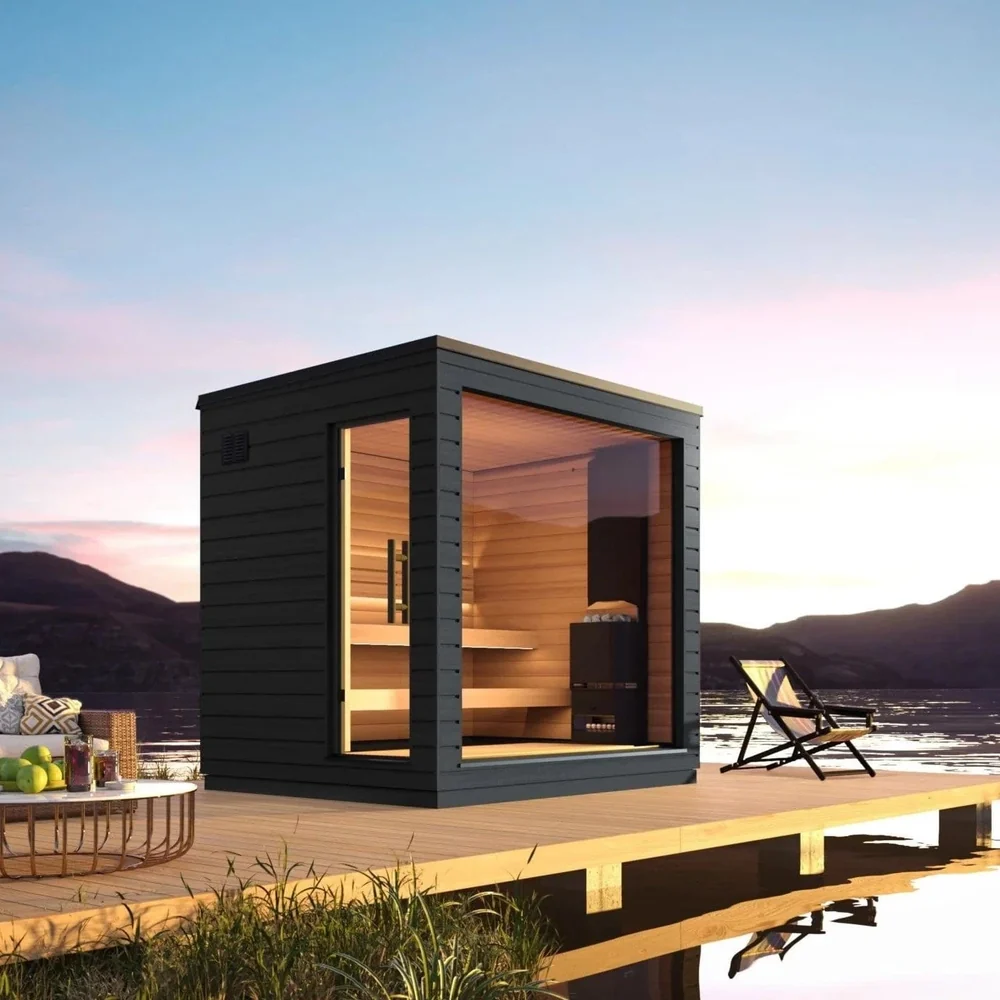 SaunaLife Model G6 5 Person Garden Series Pre-Assembled Outdoor Home Sauna SaunaLife Model G6 5 Person Garden Series Pre-Assembled Outdoor Home Sauna - Image 17