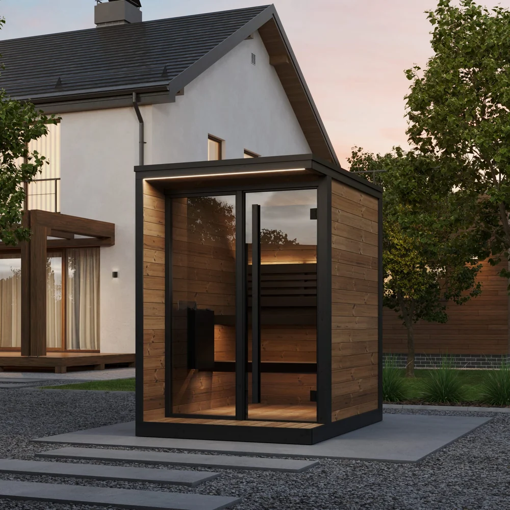 SaunaLife Model GL4 4 Person Garden Luxury Series Outdoor Sauna Kit SaunaLife Model GL4 4 Person Garden Luxury Series Outdoor Sauna Kit - Image 11