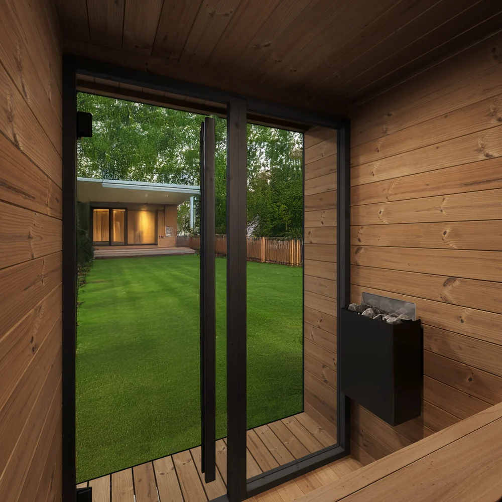 SaunaLife Model GL4 4 Person Garden Luxury Series Outdoor Sauna Kit SaunaLife Model GL4 4 Person Garden Luxury Series Outdoor Sauna Kit - Image 7