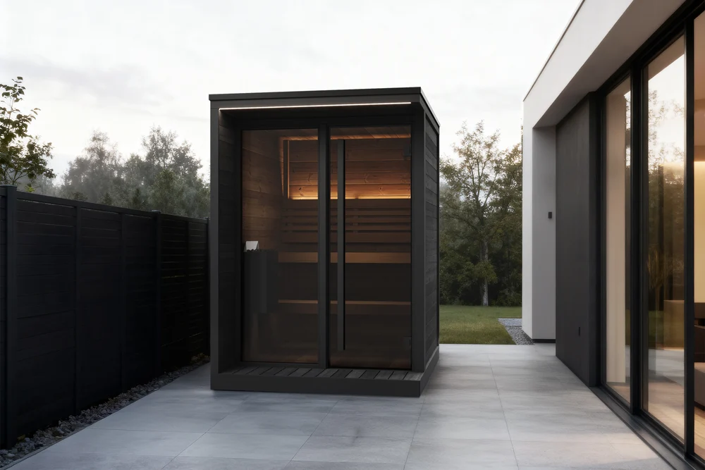 SaunaLife Model GL4 4 Person Garden Luxury Series Outdoor Sauna Kit SaunaLife Model GL4 4 Person Garden Luxury Series Outdoor Sauna Kit - Image 2