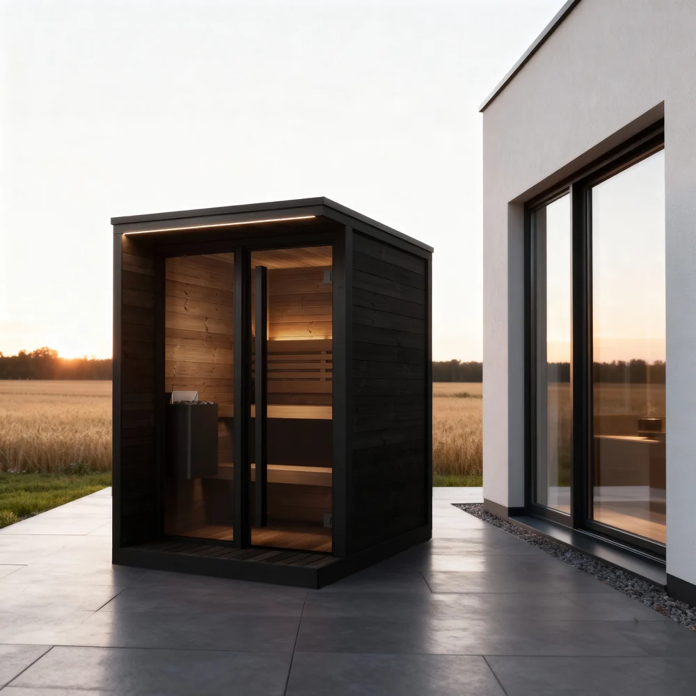 SaunaLife Model GL4 4 Person Garden Luxury Series Outdoor Sauna Kit SaunaLife Model GL4 4 Person Garden Luxury Series Outdoor Sauna Kit - Image 9