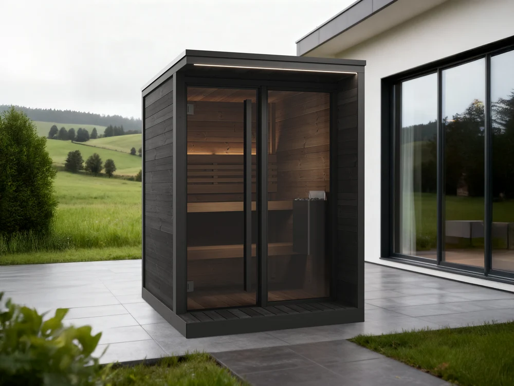 SaunaLife Model GL4 4 Person Garden Luxury Series Outdoor Sauna Kit SaunaLife Model GL4 4 Person Garden Luxury Series Outdoor Sauna Kit - Image 14