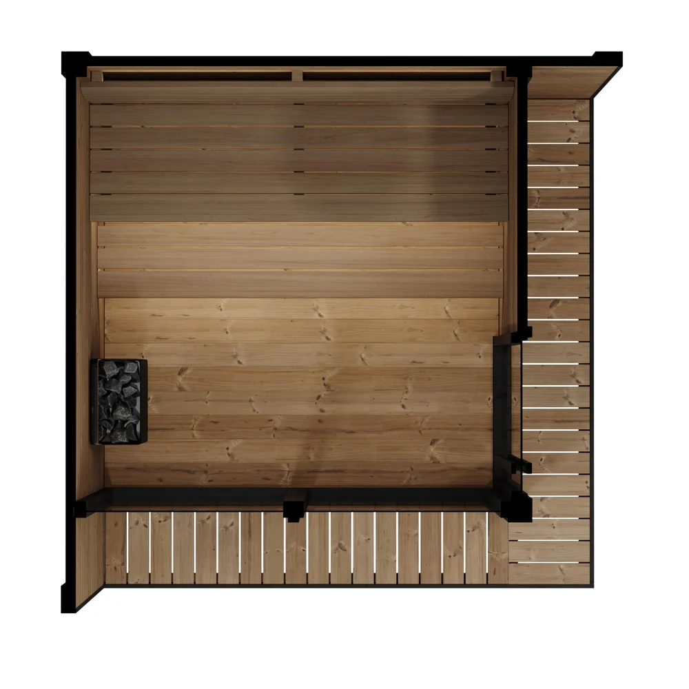 SaunaLife Model GL6 6 Person Garden Luxury Series Outdoor Sauna Kit SaunaLife Model GL6 6 Person Garden Luxury Series Outdoor Sauna Kit - Image 3
