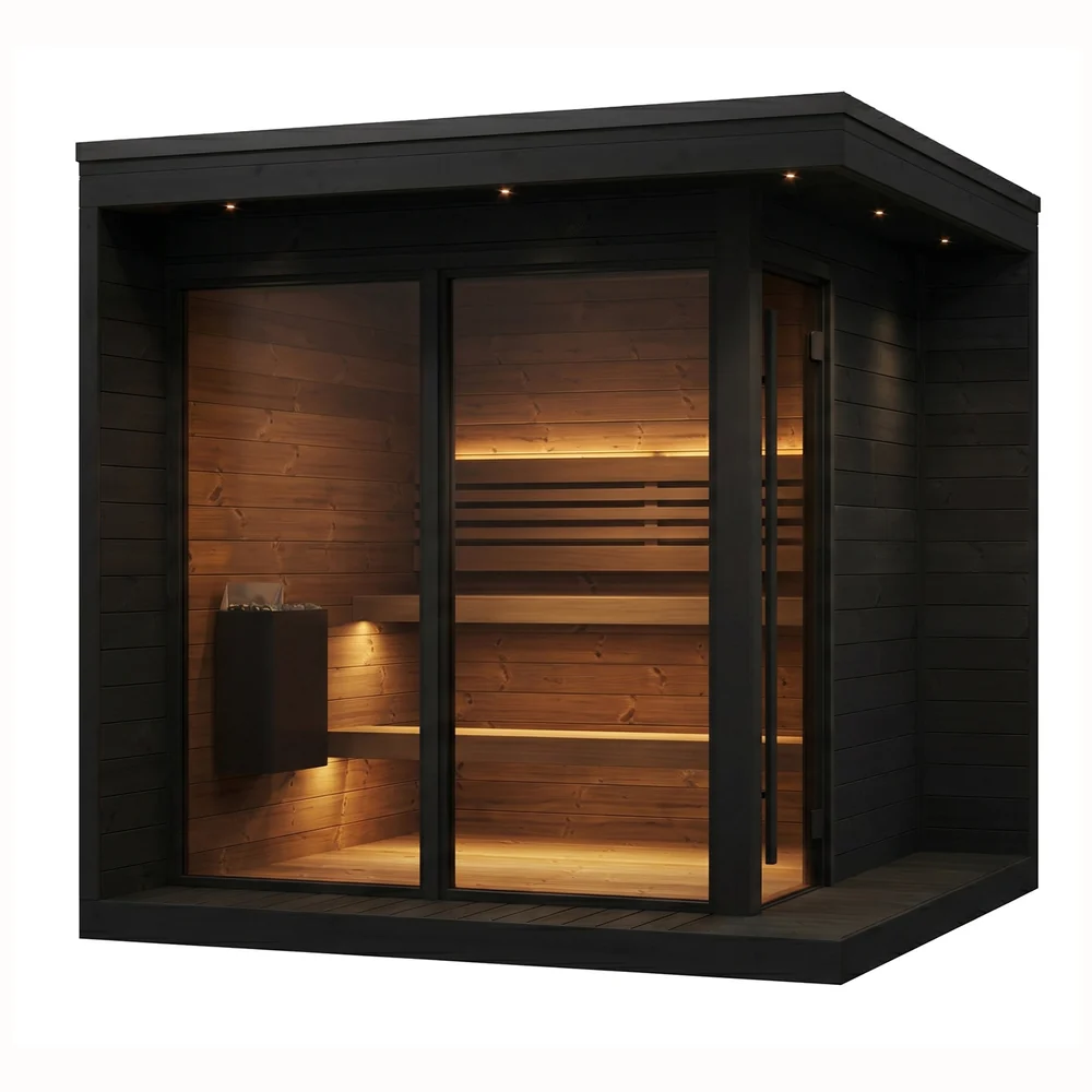SaunaLife Model GL6 6 Person Garden Luxury Series Outdoor Sauna Kit SaunaLife Model GL6 6 Person Garden Luxury Series Outdoor Sauna Kit - Image 10