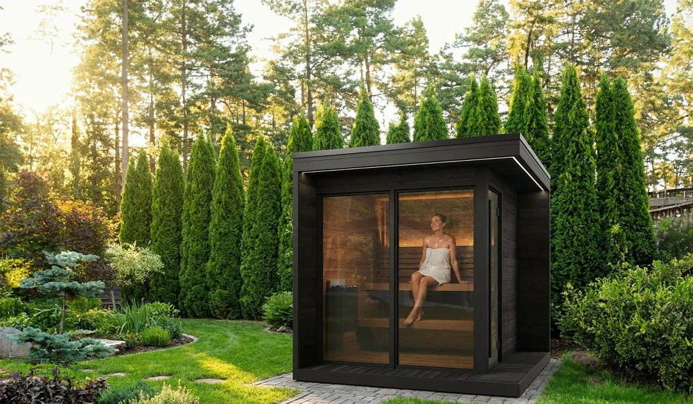 SaunaLife Model GL6 6 Person Garden Luxury Series Outdoor Sauna Kit SaunaLife Model GL6 6 Person Garden Luxury Series Outdoor Sauna Kit - Image 5